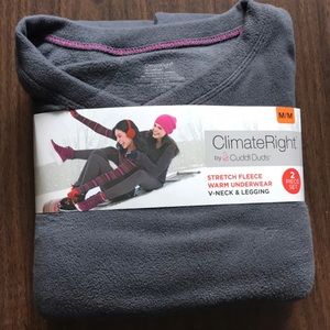 New cuddle duds stretch fleece set